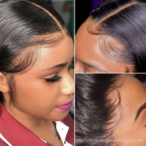 Perruque cheveux virgin human 13*4 hd lace front bob wig indian raw cuticle aligned hair Human Hair Wigs Short